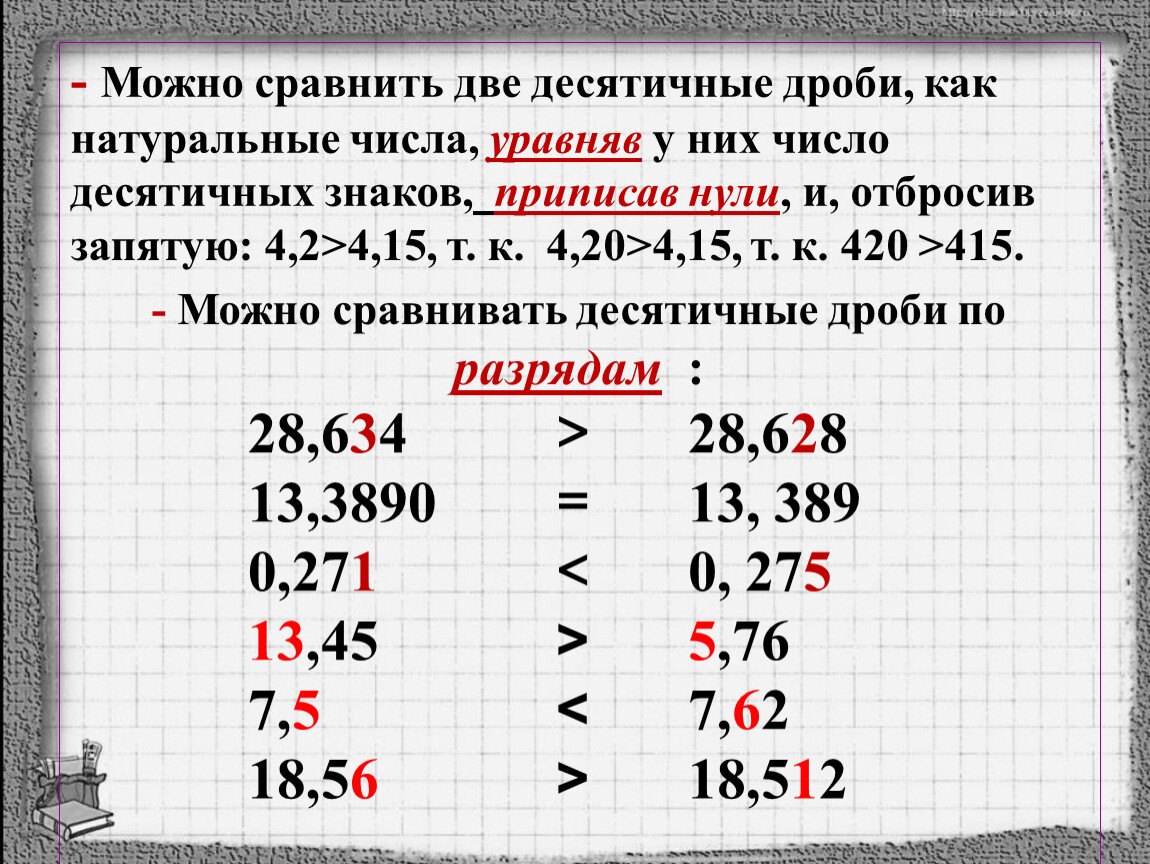 Цифры без запятых по порядку. Правило сравнения десятичных дробей правило. Как сравнивать десятичные дроби. Десятичные дроби сравнение десятичных дробей 5 класс. Как сравнить десятичные дроби правило.