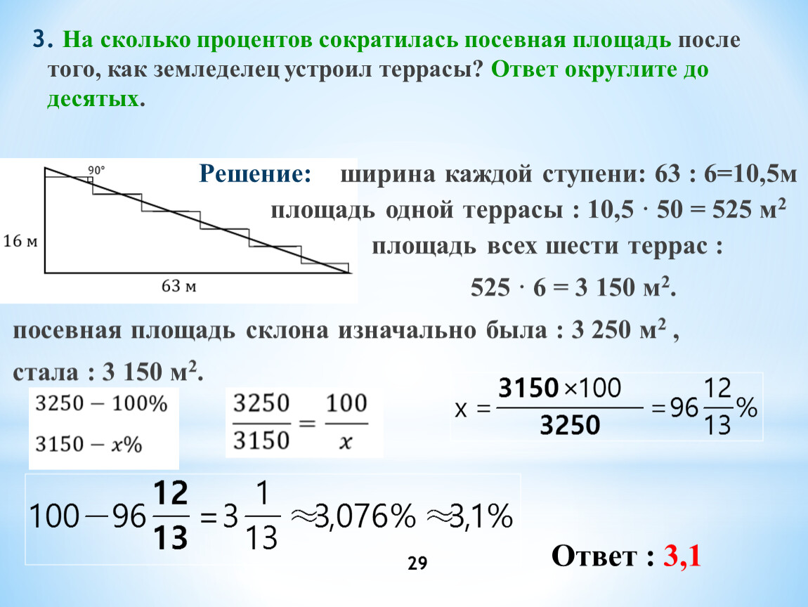 На сколько процентов сократилась. Практико-ориентированные задачи ОГЭ.