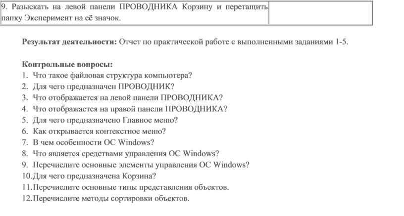 Перечислите основные типы представления объектов windows