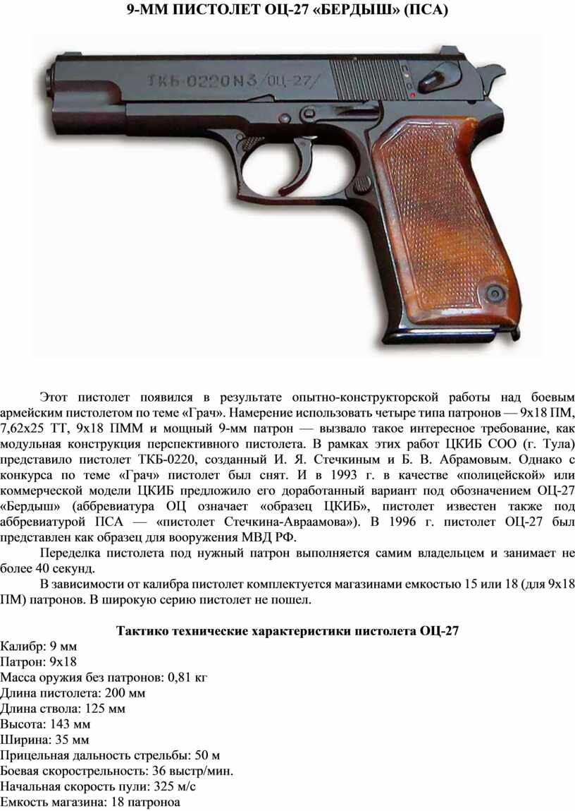 Масса Пистолета С Магазином Без Патронов