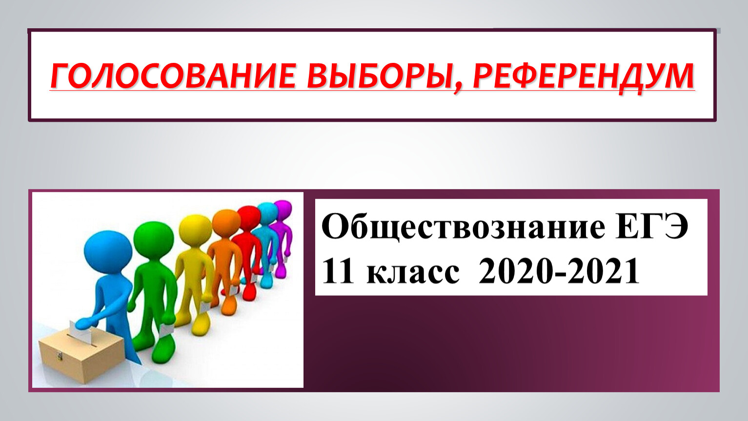 Презентация по обществознанию 