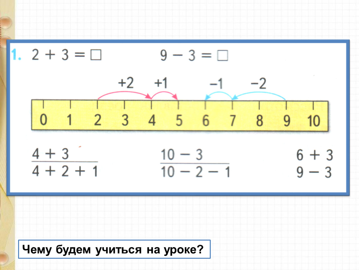 Вычти 3 из 13