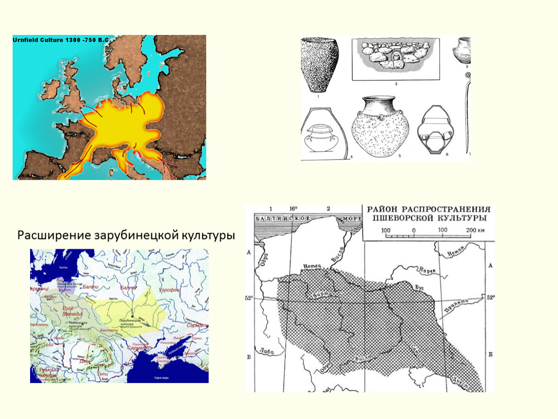Зарубинецкая культура карта
