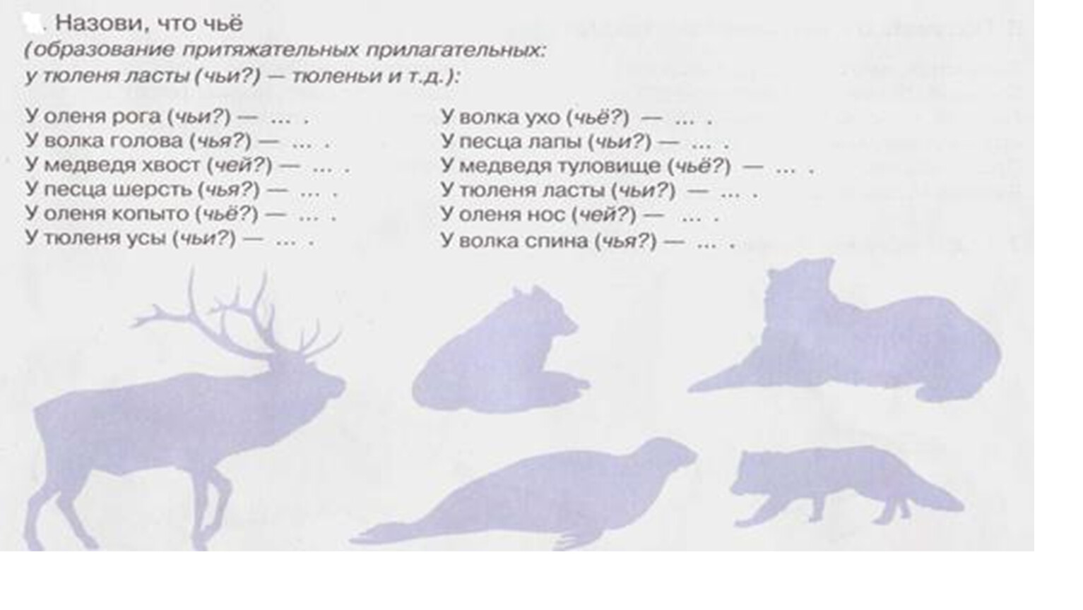 Домашние животные презентация логопедического занятия