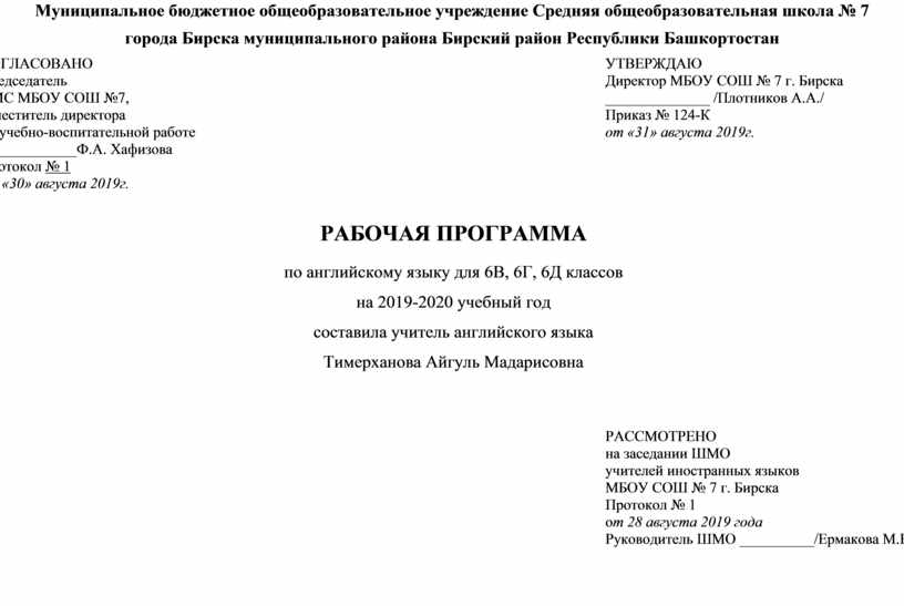 Рабочая программа английский язык 9 класс. Дирекция это структурное подразделение.