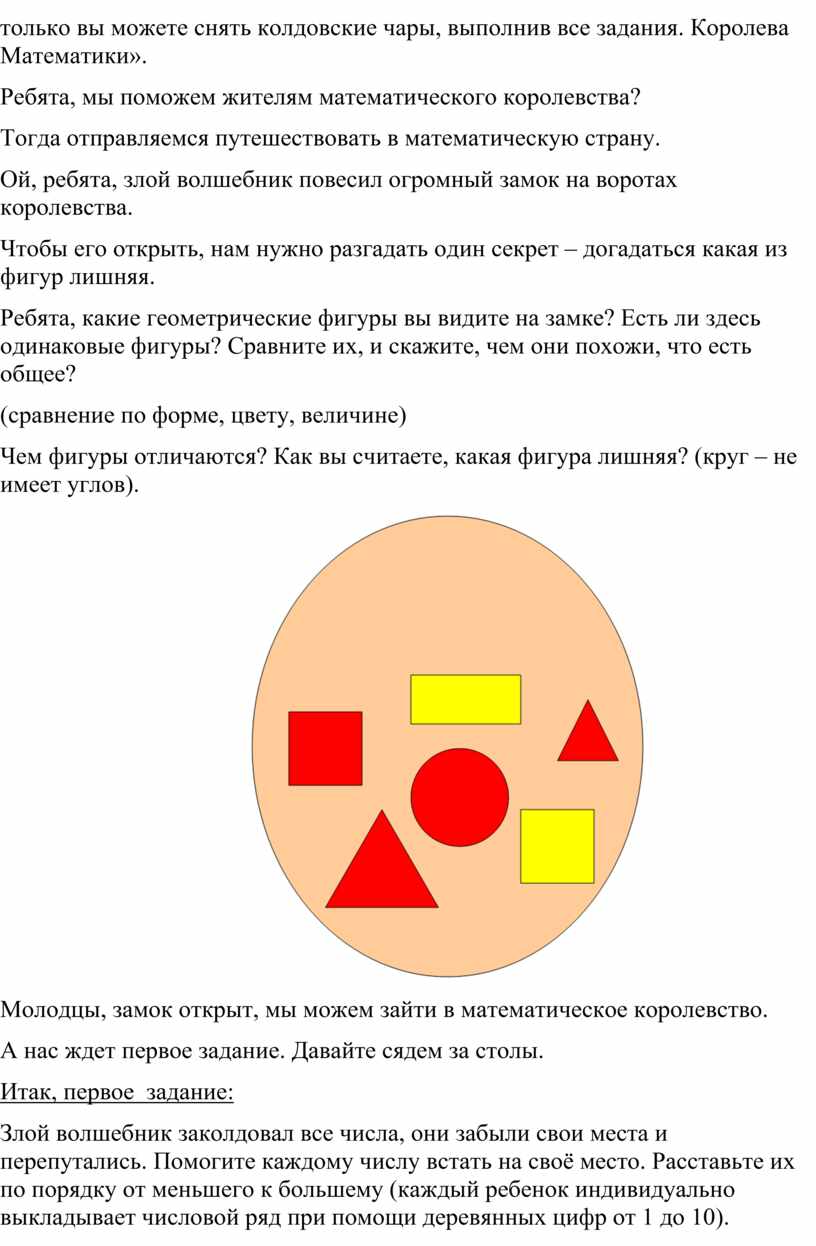 Королева Математики». Ребята, мы поможем жителям математического королевства?
