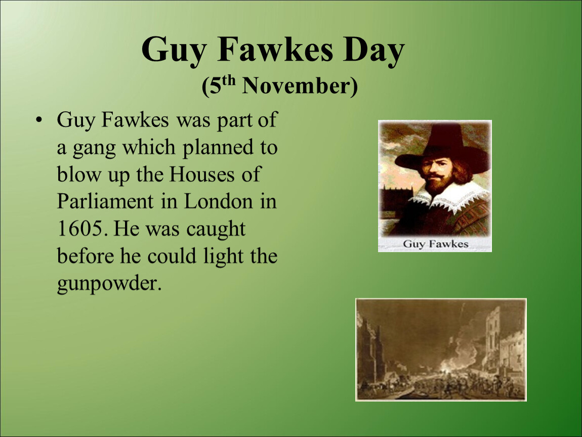 Guy fawkes night презентация на английском