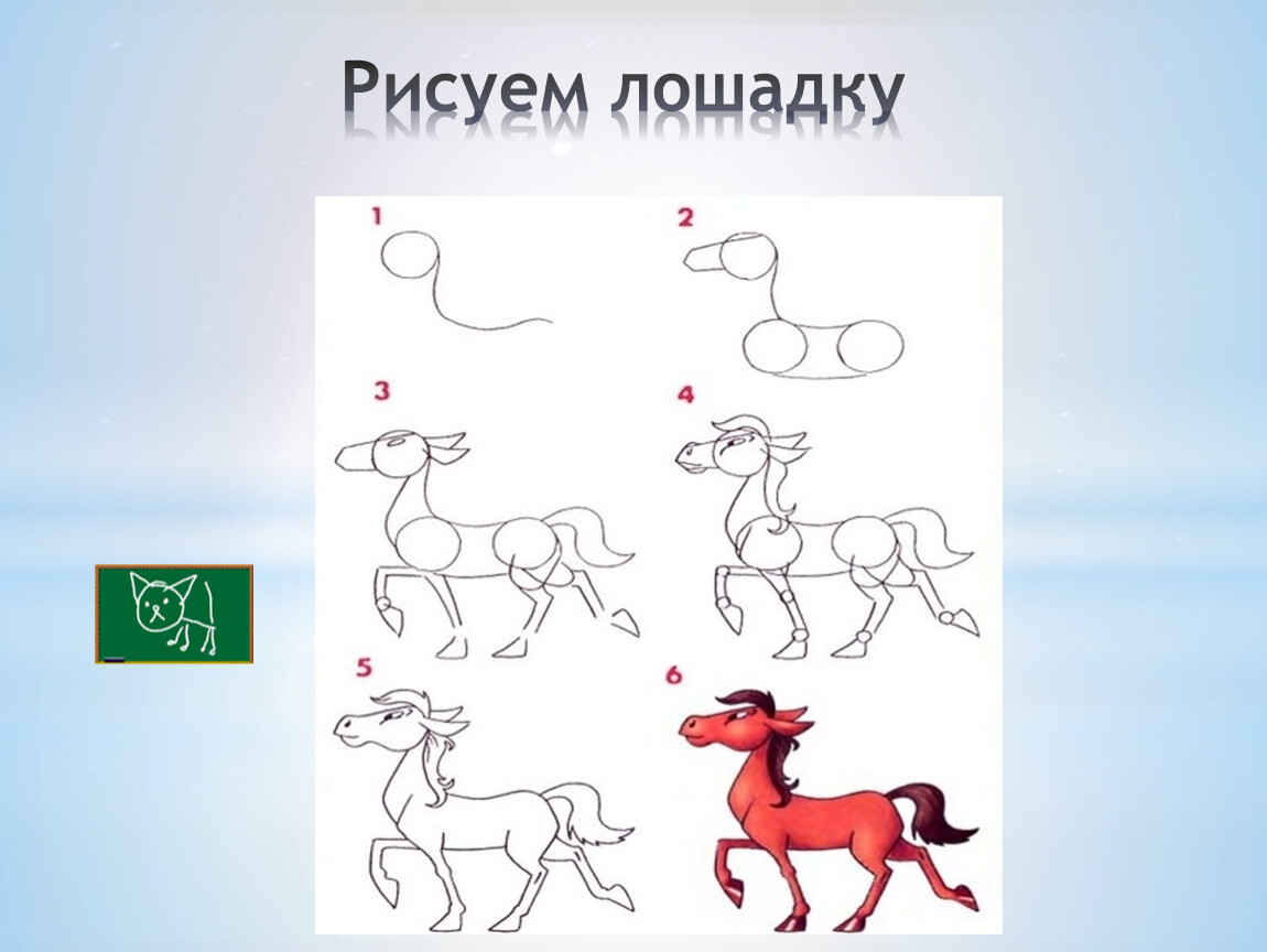 Собака 3 лошадь 5. Схема рисования лошади для детей. Рисование лошади в подготовительной группе. Рисование конь в подготовительной группе. Схема рисования лошади в подготовительной группе.