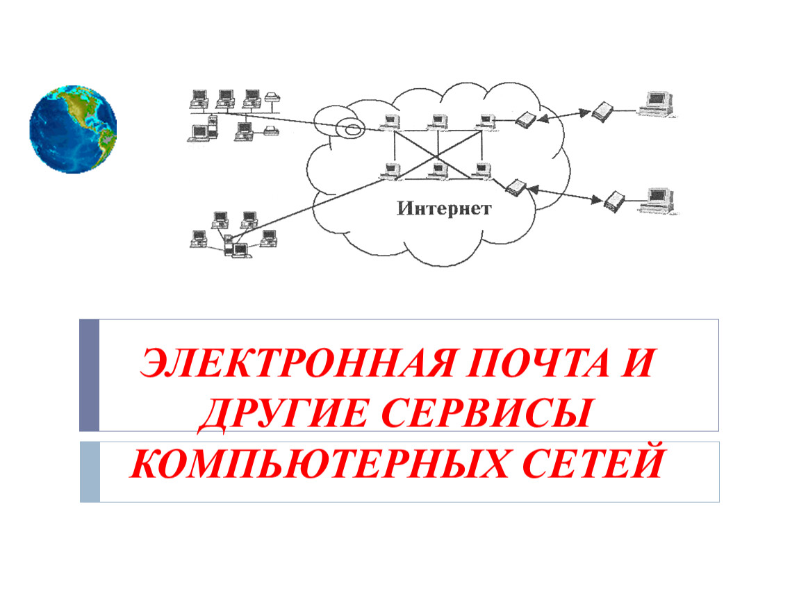 Другой услуги. Сервисы компьютерных сетей. Электронная почта компьютерной сети. Услуги компьютерных сетей. Электронная почта и другие услуги сетей.