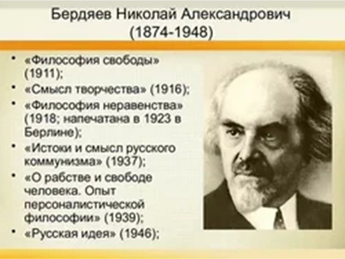Б н бердяев. Бердяев 1874 1948. Н.А. Бердяев (1874 – 1948).