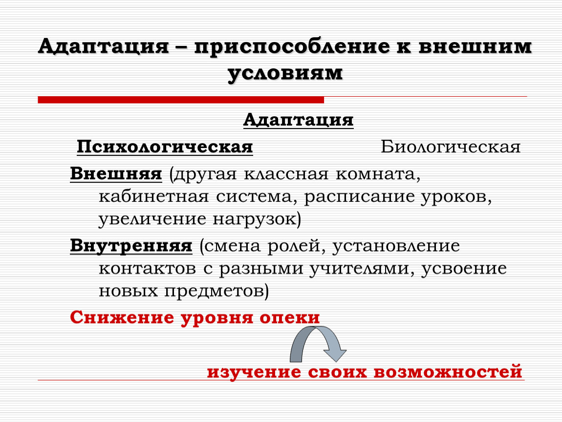 Внешние условия. Приспособление к внешним условиям. Приспособление или адаптация. Нагрузка внутренняя и внешняя сторона.