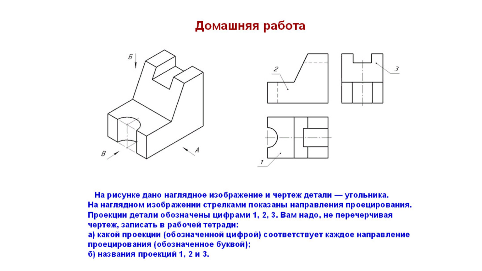 Черчение виды на чертеже