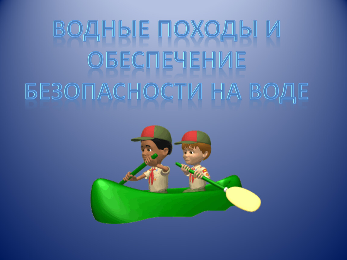 Обеспечение безопасности в водном туристическом походе презентация