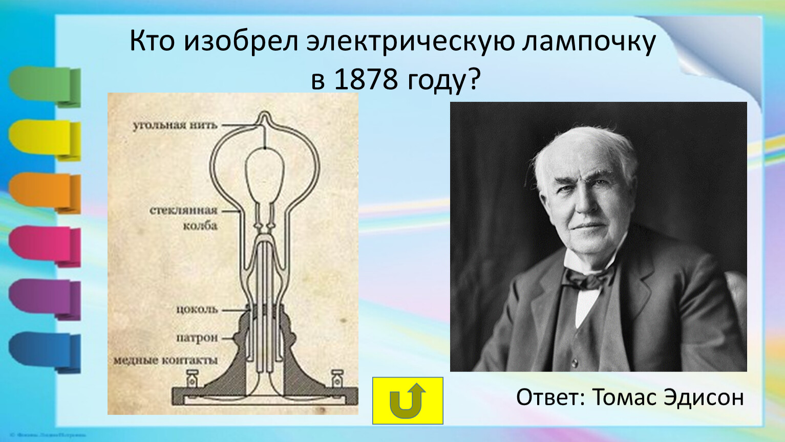 Кто изобрел лампочку. Изобретатель лампочки. Первый изобретатель лампочки. Электрическая лампа изобретатель. Кткто изобрел лампочку.