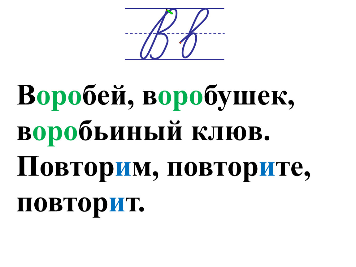 Минутка чистописания 1 класс презентация