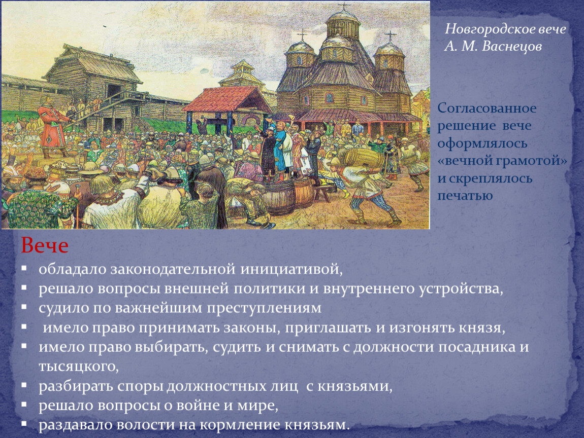 Вече вопросы. Новгородское вече Васнецов а.м. А. Васнецов "Новгородское вече" (1889). Вече в Новгороде Васнецов. Художника а.м. Васнецова «Новгородское вече ».