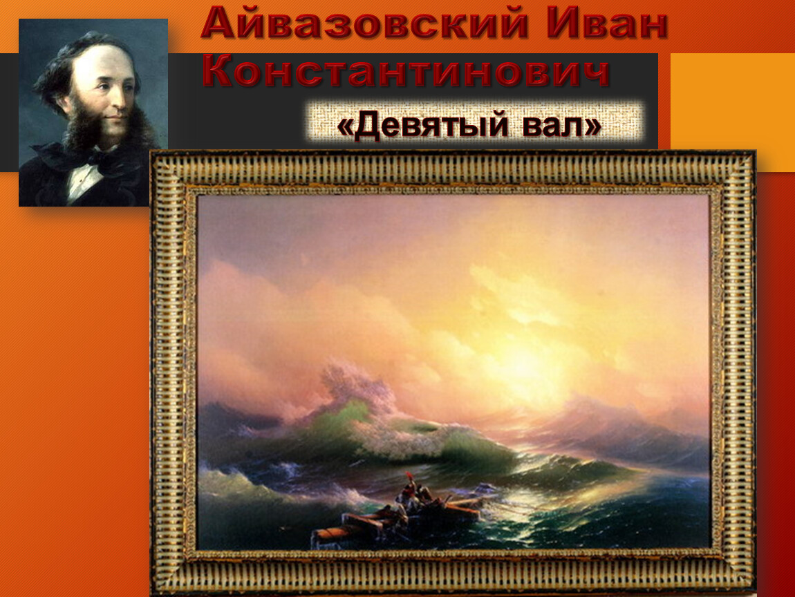 Размеры картин айвазовского. «Девятый вал» Айвазовского (1850 г.). Айвазовский 9 вал.