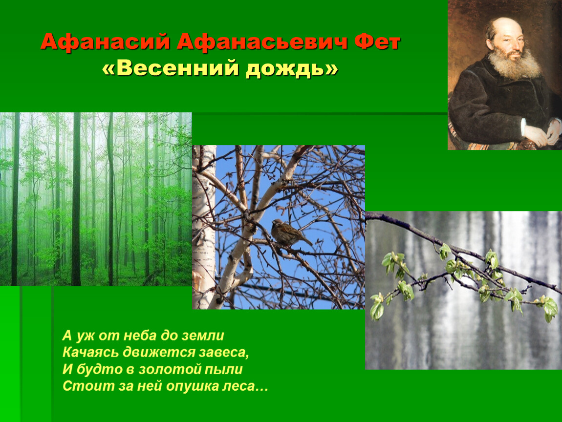 Стих фета весенний дождь. Афанасий Афанасьевич Фет весенний дождь. Афанасьевич Фет весенний дождь. Афанасий Афанасьевич Фет весенний дождь весенний дождь. Фет весенний дождь Словарная работа.