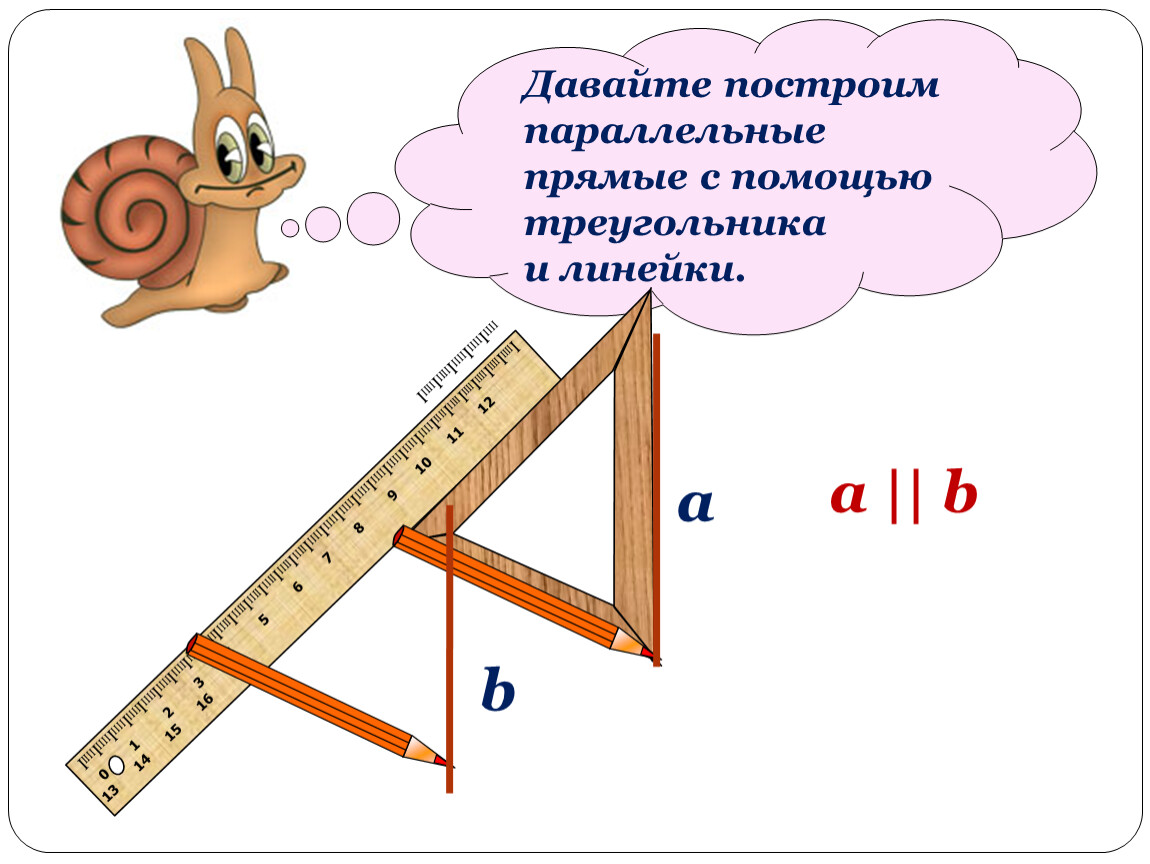 Презентация построение параллельных прямых 6 класс