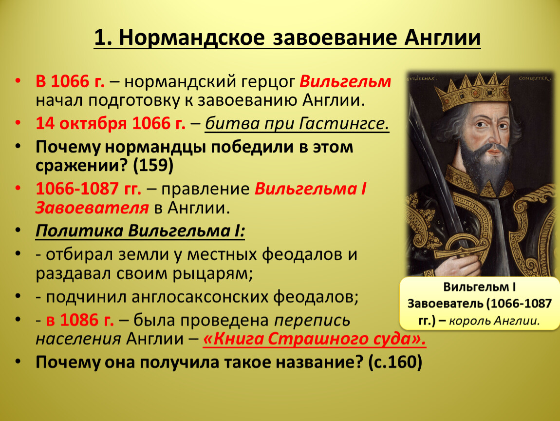 В году англия была завоевана герцогом. Нормандское завоевание 1066. Завоевание Англии Вильгельмом завоевателем. Нормандское завоевание Англии. Вильгельм завоеватель и нормандское завоевание.