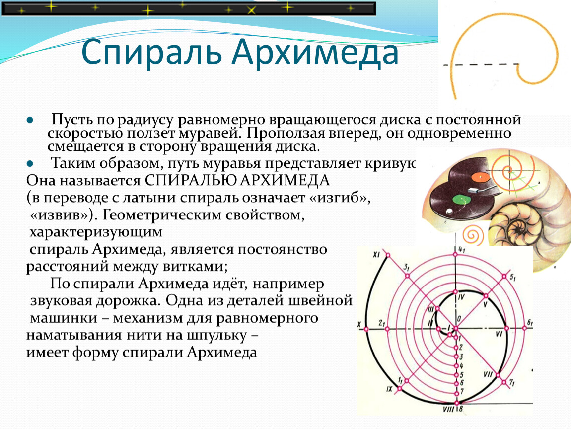 Проект спираль архимеда