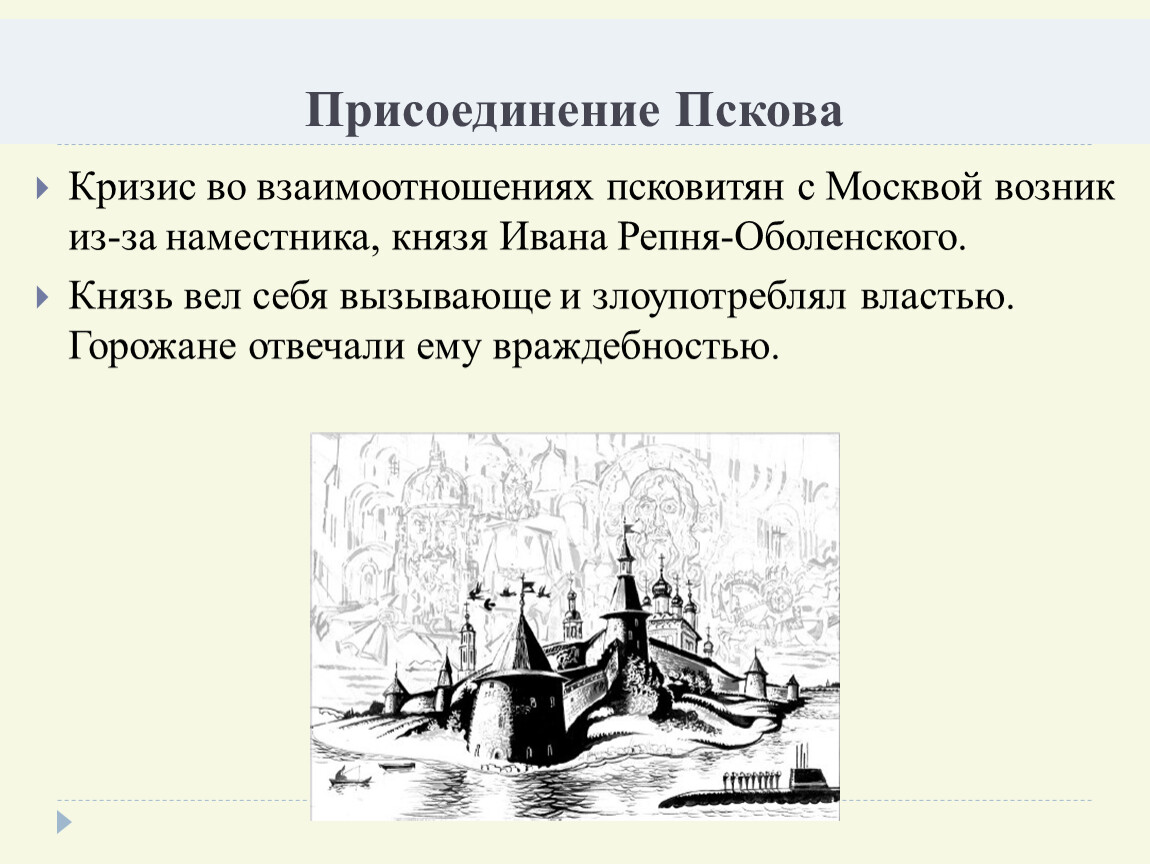 Присоединение пскова к московскому участники