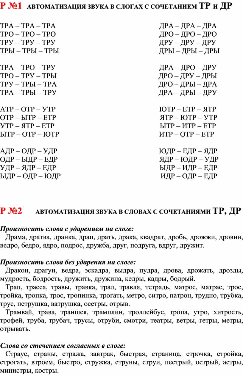 Дра дра дра автоматизация звука. Автоматизация в слогах и словах на дра. Автоматизация звука р в слогах и словах речевой материал. Автоматизация звука р в слогах со стечением согласных. Слова на др автоматизация р.