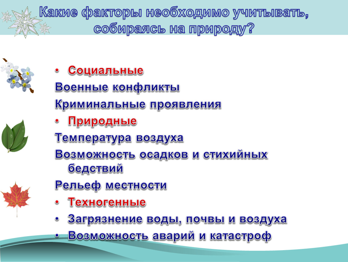 Какие факторы необходимо учитывать. Подготовка к выходу на природу. Доклад на тему подготовка к выходу на природу. Доклад 