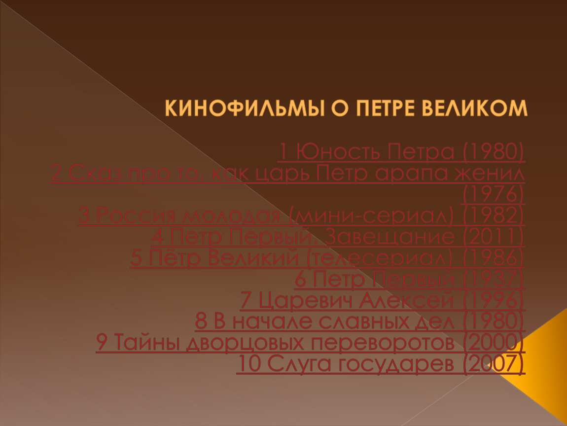 Петровские времена в памяти потомков проект