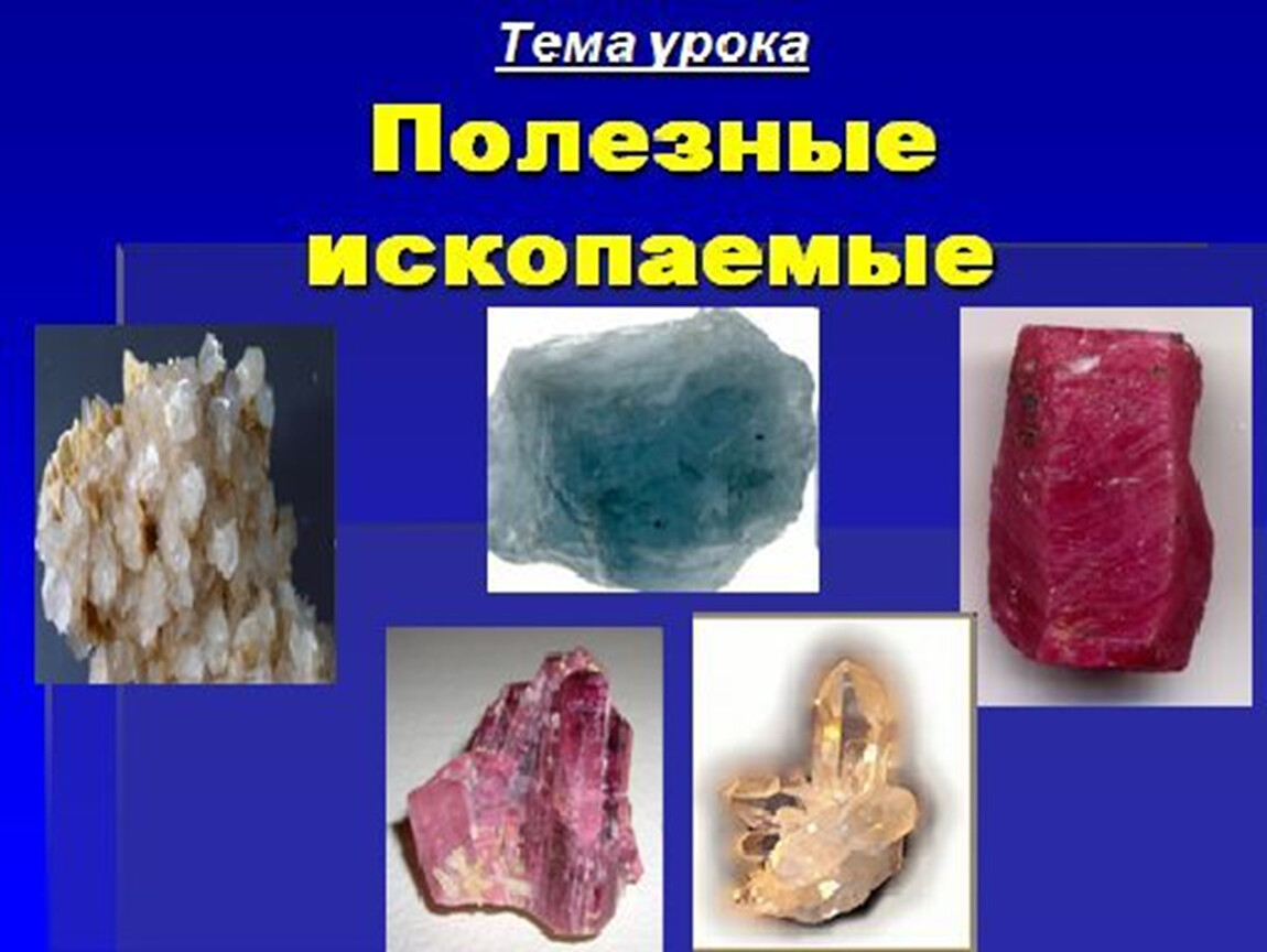 Проект полезные ископаемые