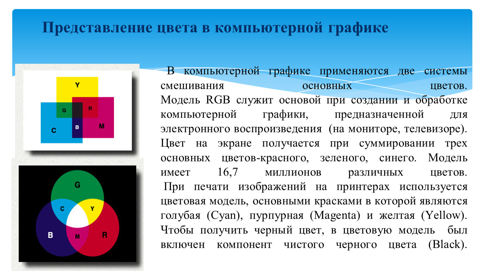 Какой объект в компьютерной графике характеризуется цветом и текстурой