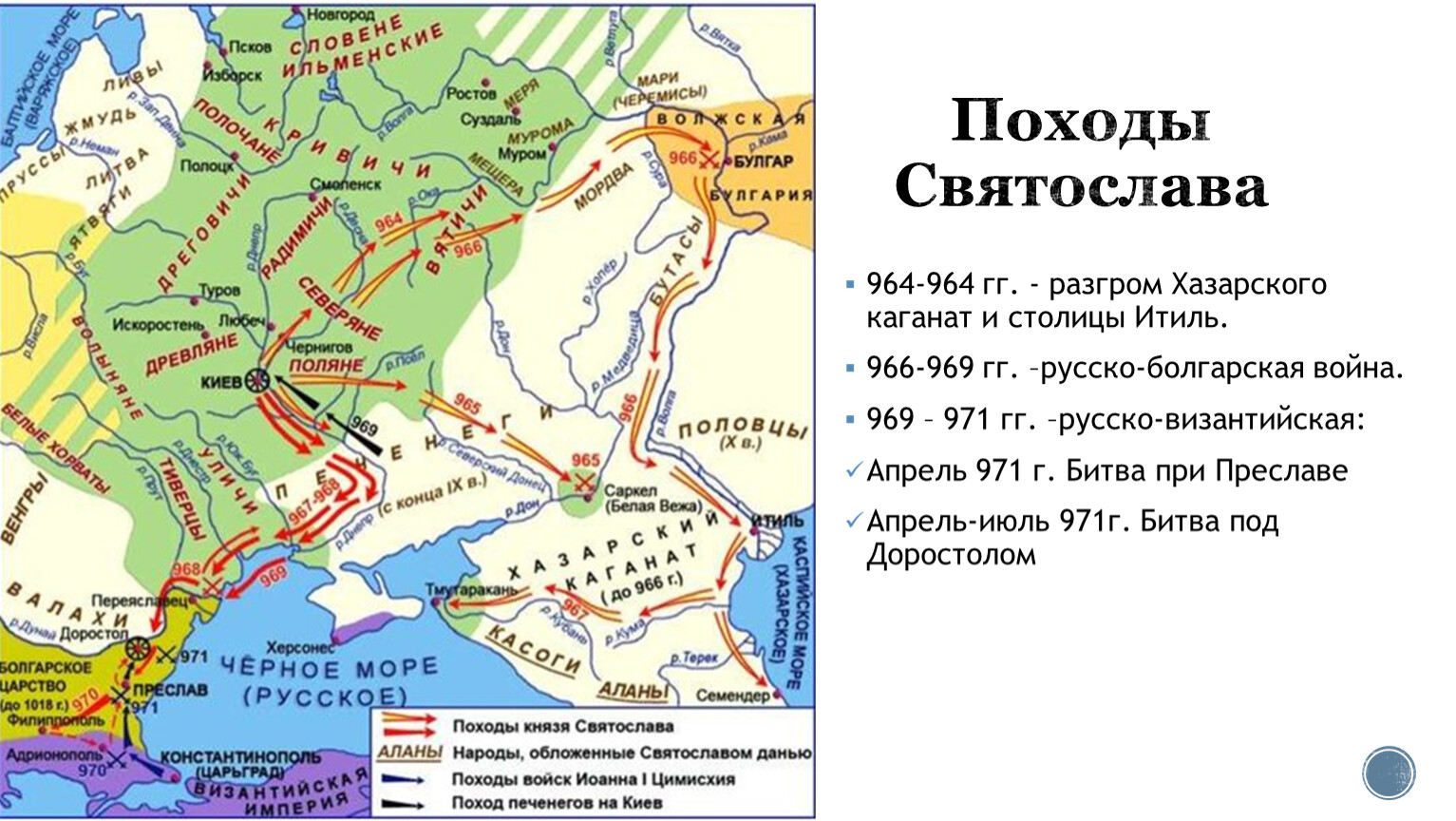 Цифрой 1 на схеме обозначен хазарский каганат