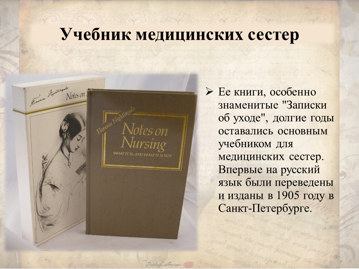 Книга нея. Записки об уходе книга. Книга Записки медсестры. Учебник медицинских сестер Флоренс Найтингейл. Учебник по медицинским афоризмам.