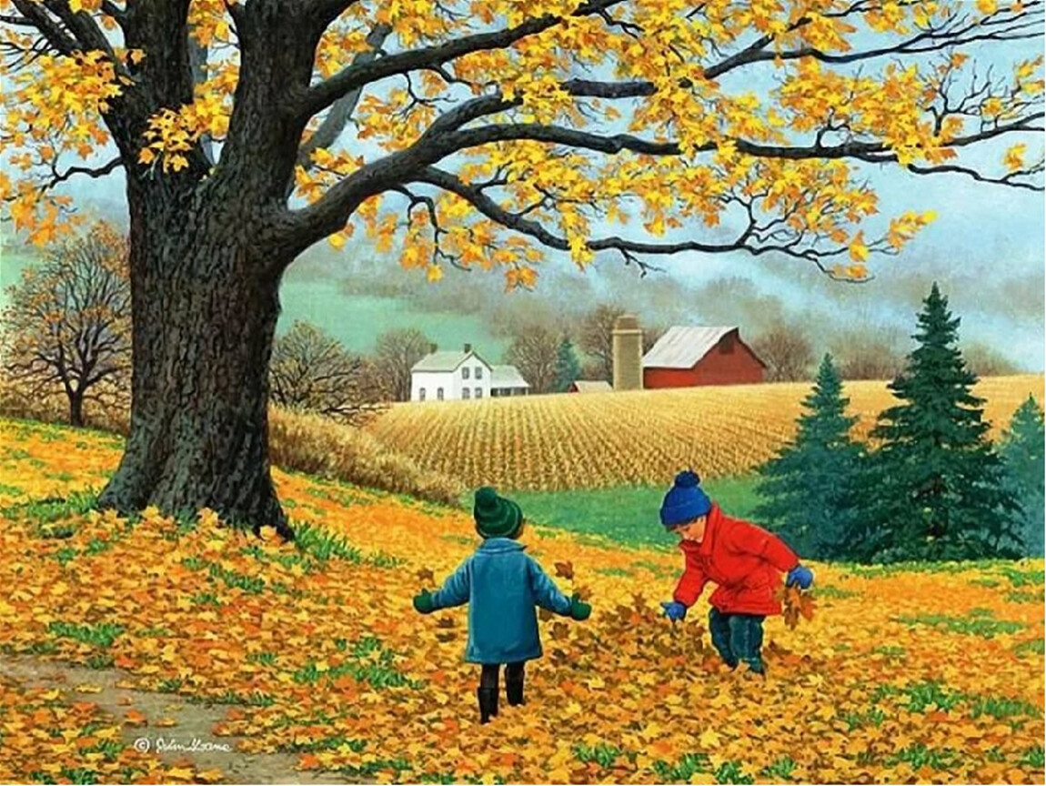 Картина осень для дошкольников
