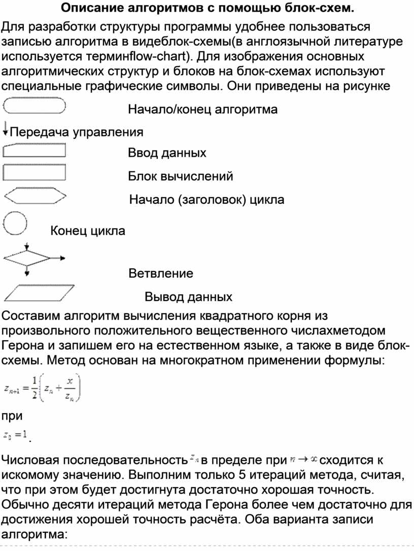 Документ описание алгоритма