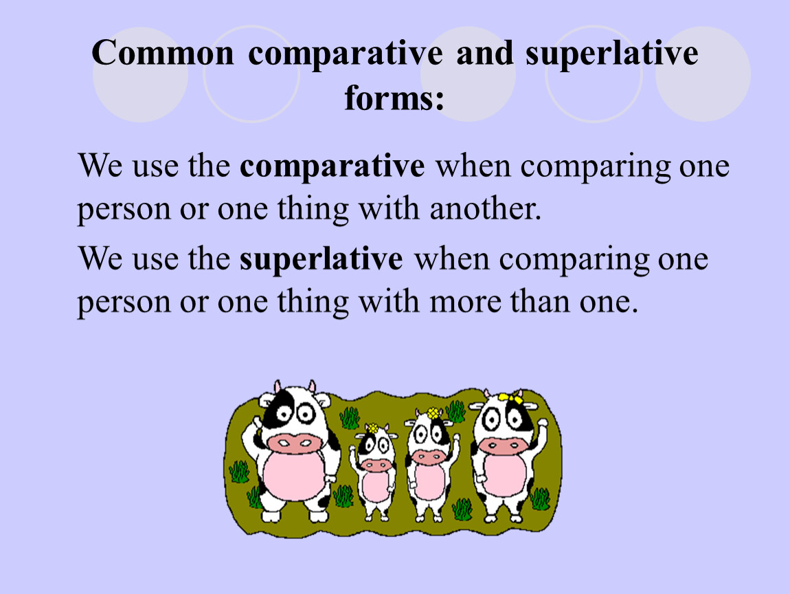 Animals comparative superlative. Common Comparative and Superlative. Comparatives and Superlatives исключения. Superlative form исключения. Poem degrees of Comparison.