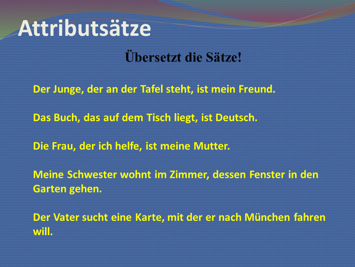 Die sätze