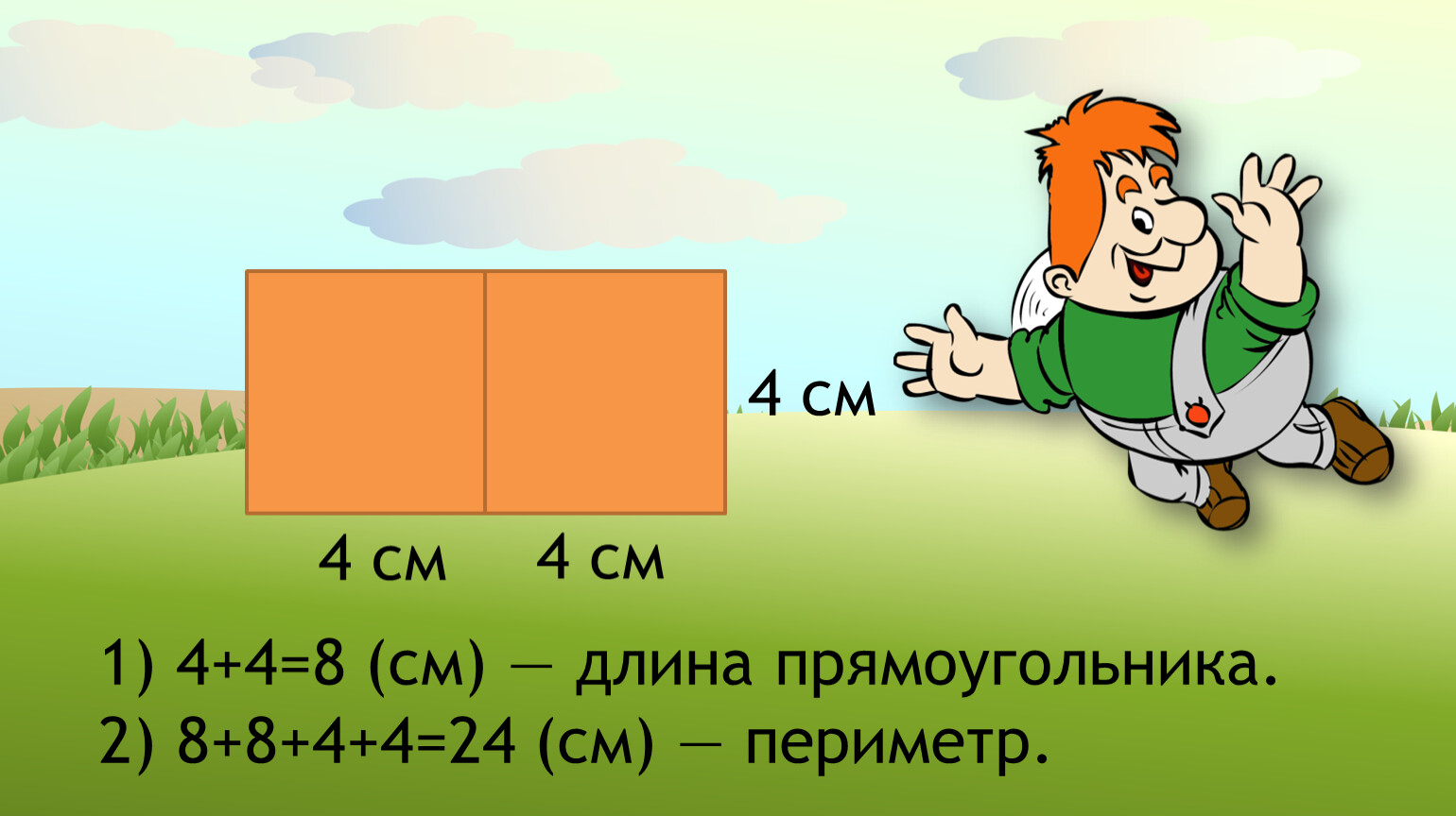 Длина прямоугольника 32. Периметр прямоугольника. Периметр прямоугольника плакат. Формулы периметра и площади. Формула длины прямоугольника 4 класс.