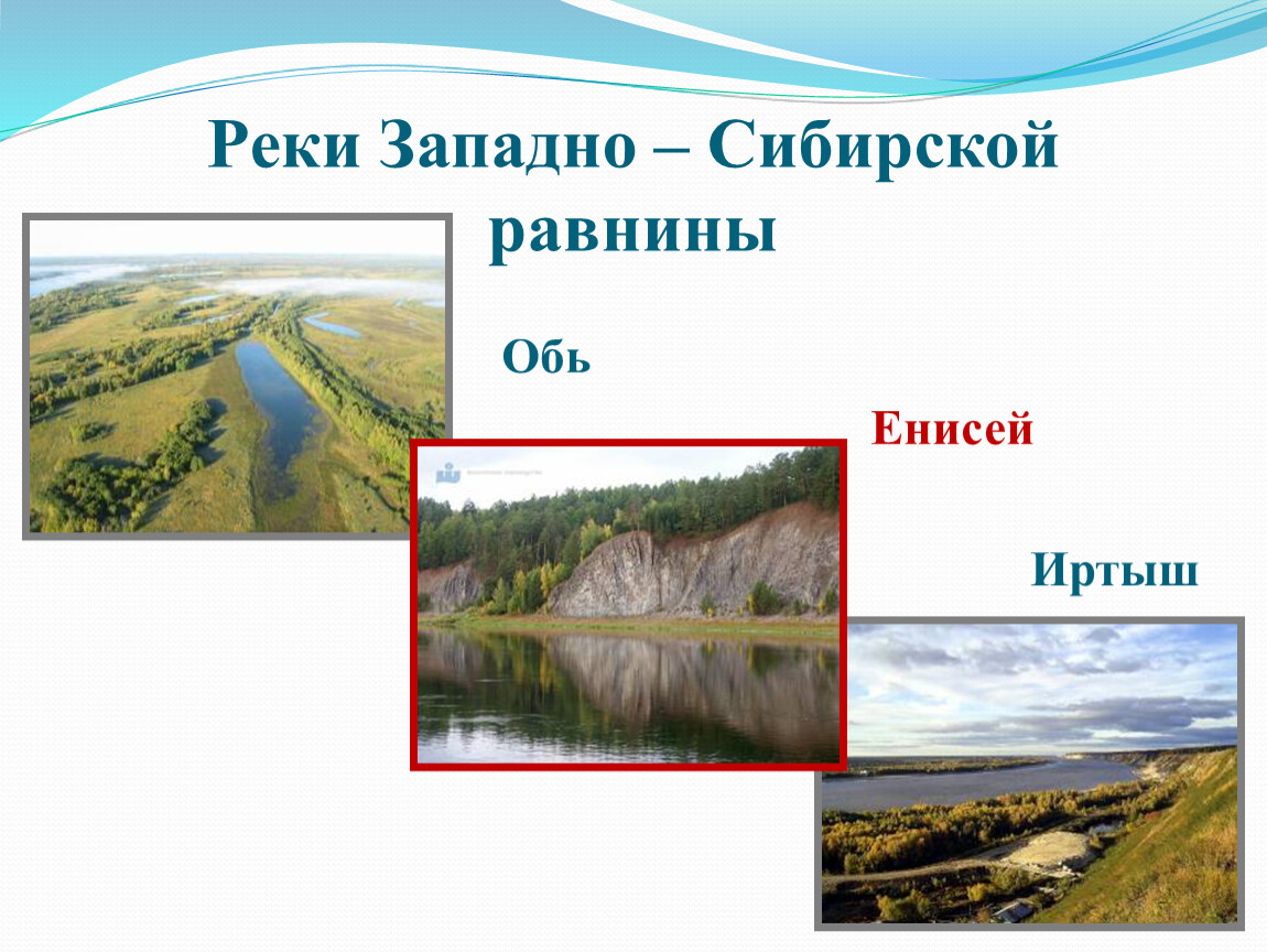 Какие озера находятся на западно сибирской равнине. Реки Западно сибирской равнины Обь Енисей. Западно-Сибирская равнина река Енисей. Западно Сибирская равнина Обь и Иртыш. Реки протекающие на Западно сибирской равнине.