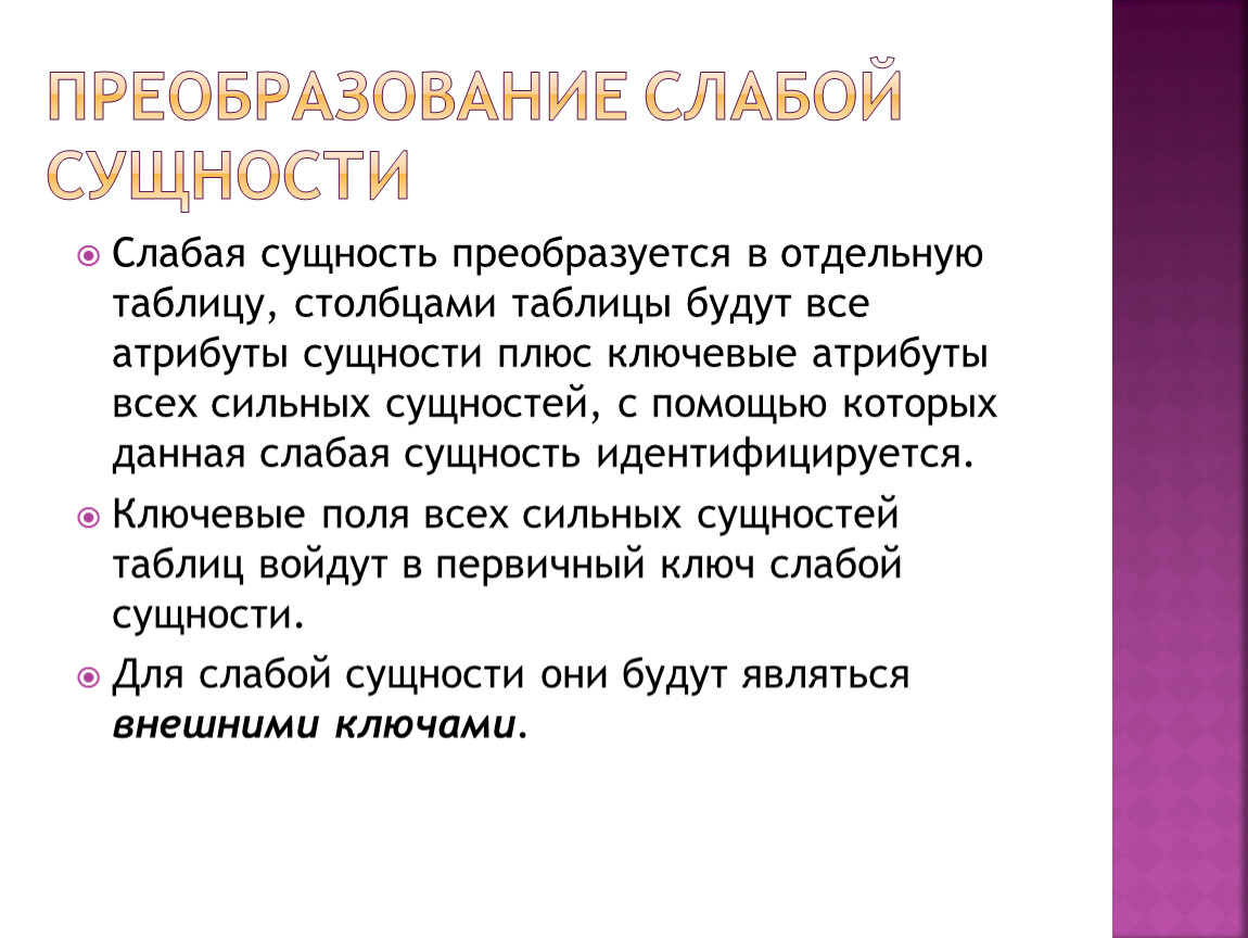 Описание слабого человека. Слабая сущность. Сильные и слабые сущности. Пример слабой сущности. Слабой сущностью называют.