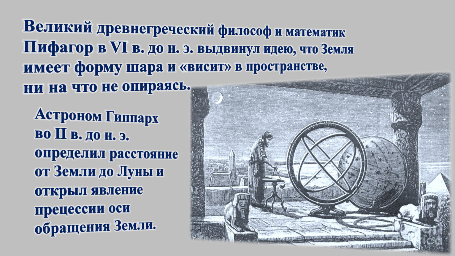 Открытия Пифагора в астрономии
