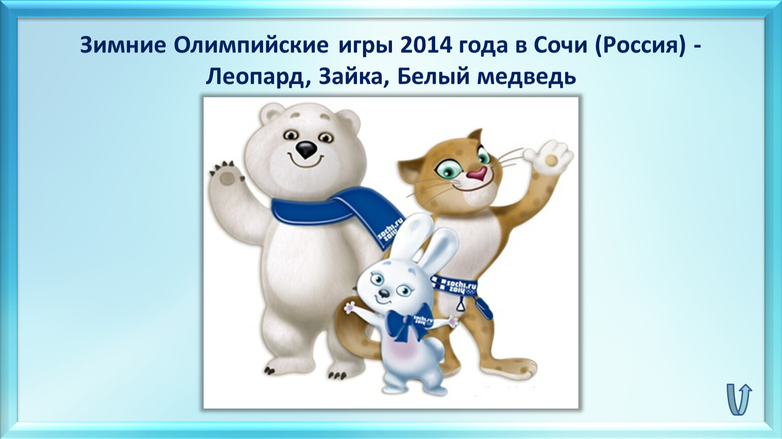 Символы игр Сочи 2014 Олимпийских игр