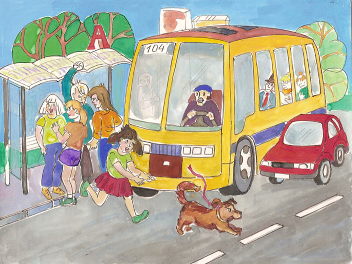 Нарисовать безопасность в транспорте. Рисунок дорожного движения. Рисунок по правилам дорожного движения. Рисунок на тему ПДД. Сюжетная картина на дороге.