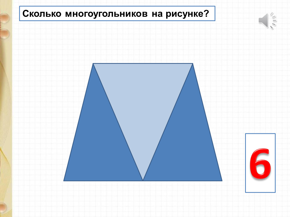 Сколько многоугольников на чертеже 2 класс