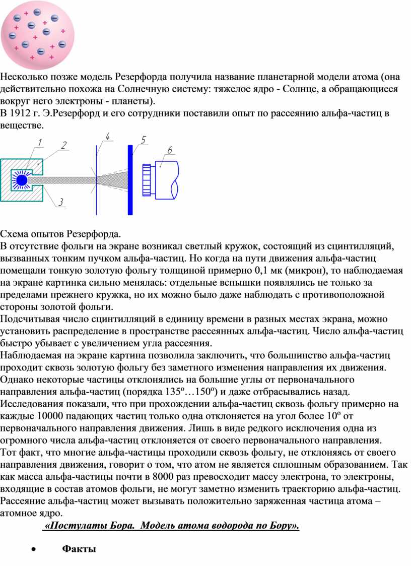 Используя рисунок 181 расскажите как проводился опыт по рассеянию а частиц