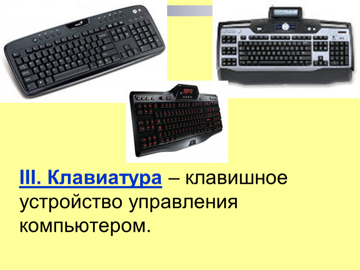 Устройства управления компьютером. Управление клавиатурой компьютера. Клавиатура управления ПК. -Клавишное устройство управления ПК.