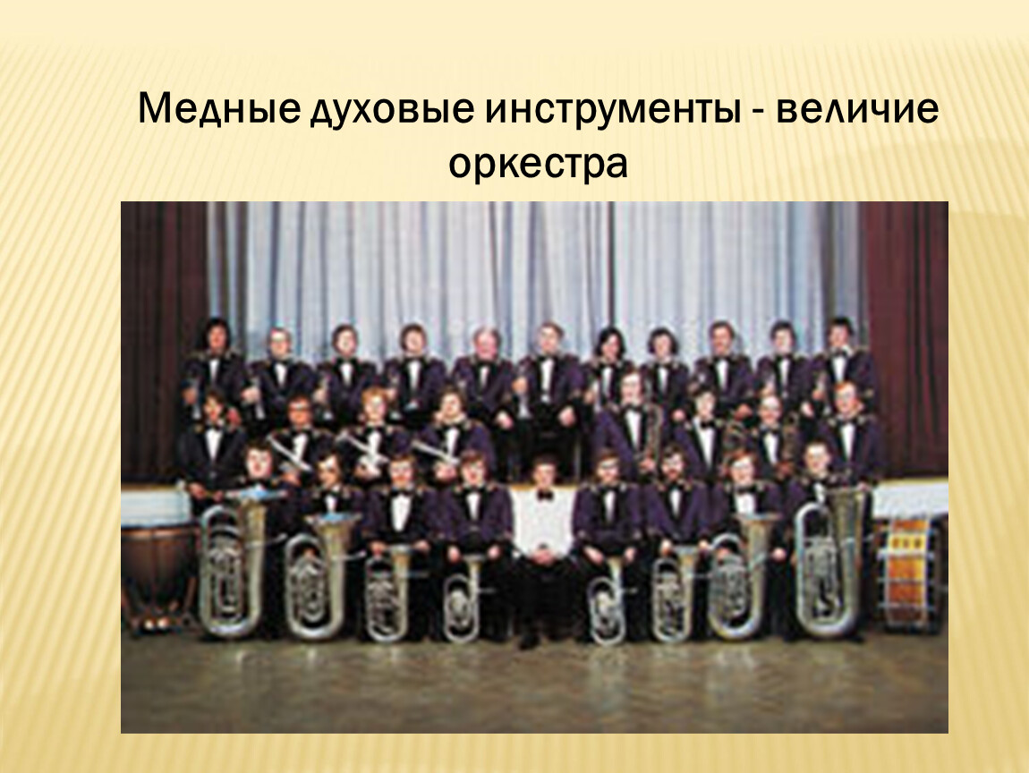 Духовой оркестр инструменты названия и фото