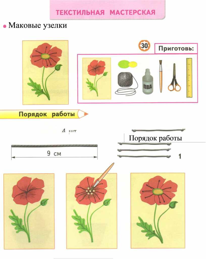 Маковые узелки урок технологии 1 класс презентация