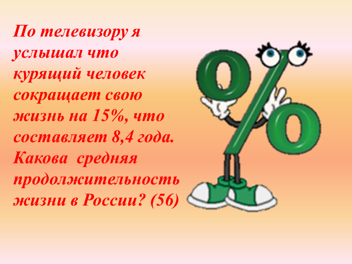 Проект по математике проценты в нашей жизни