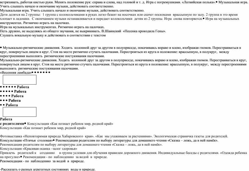 План совместной деятельности воспитателя с детьми в старшей группе по фгос